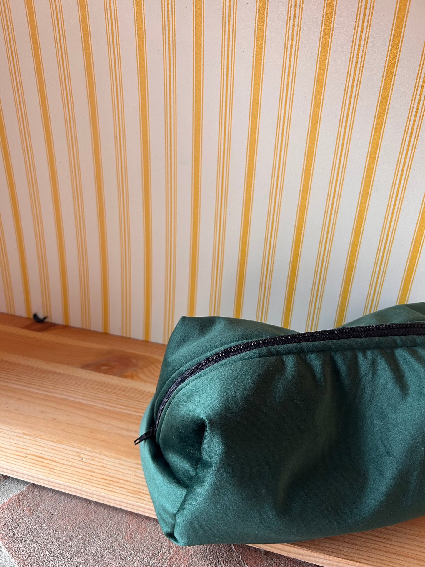 Beauty case - velluto verde