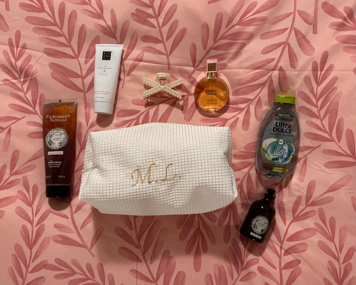 Beauty case - bianco/oro