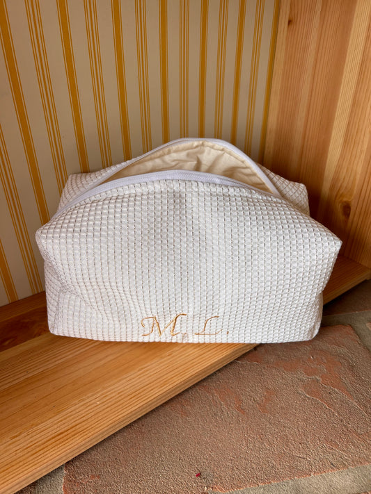 Beauty case - bianco/oro