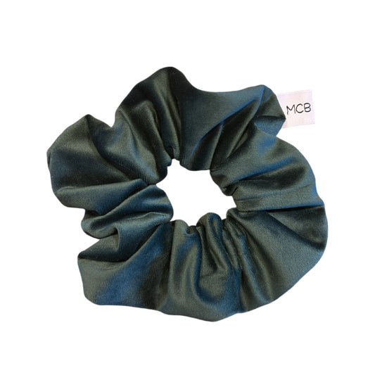 Scrunchies - velluto verde scuro