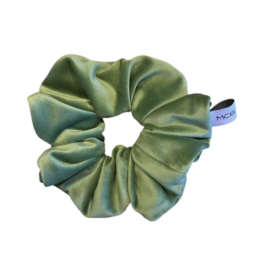 Scrunchies - velluto verde chiaro